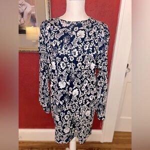 Womens blue floral dress from Zara long sleeves size small cute dress